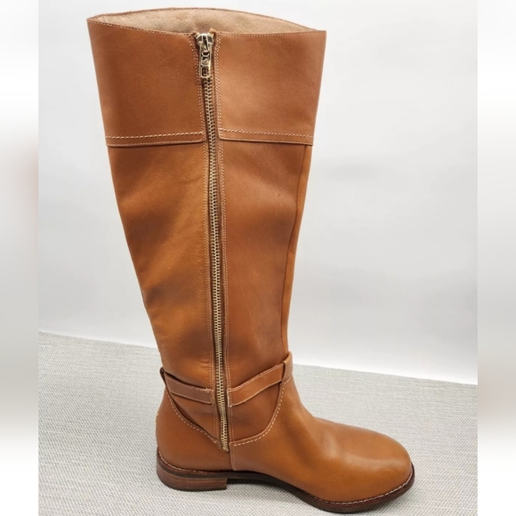 Sperry top sider sable size 7 M tan leather knee high riding boots waterproof - Picture 5 of 16